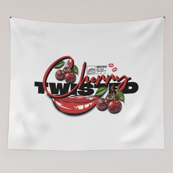 Item preview, TWISTED CHERRY - At The Faculty Clean logo (Black) designed and sold by Discothreadz.