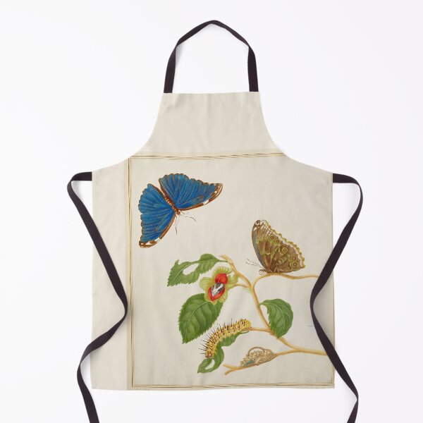 Item preview, Branch of an unidentified tree with Menelaus Blue Morpho Butterfly Maria Sibylla Merian designed and sold by TeeARTHY.