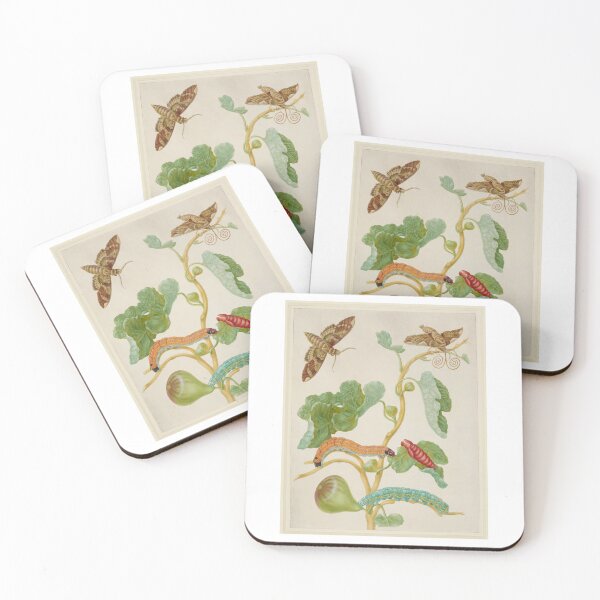 Item preview, Branch of a Fig with Sphinx Moths Maria Sibylla Merian  designed and sold by TeeARTHY.