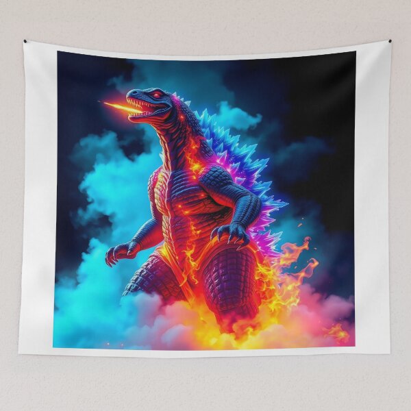 Item preview, Dinosaur  in fire designed and sold by Designfs.