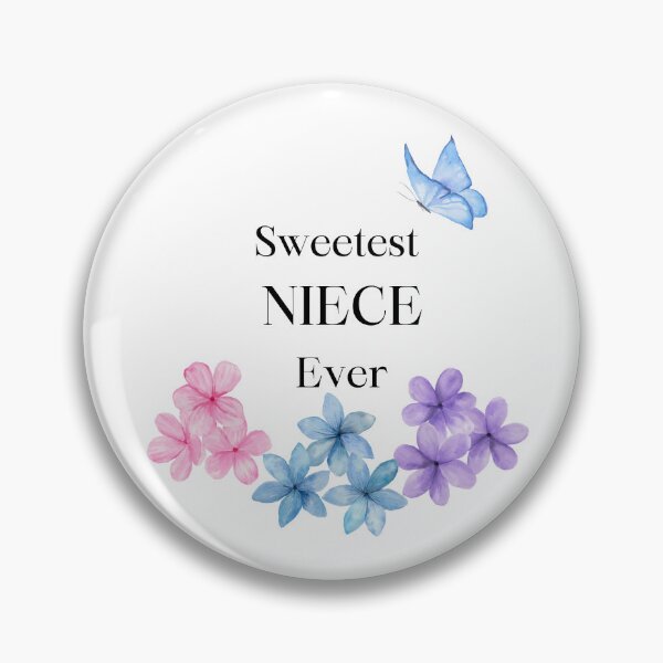 Item preview, Sweetest NIECE Ever 17 - colorful,  flowers and butterfly  designed and sold by AlinaSCorner.