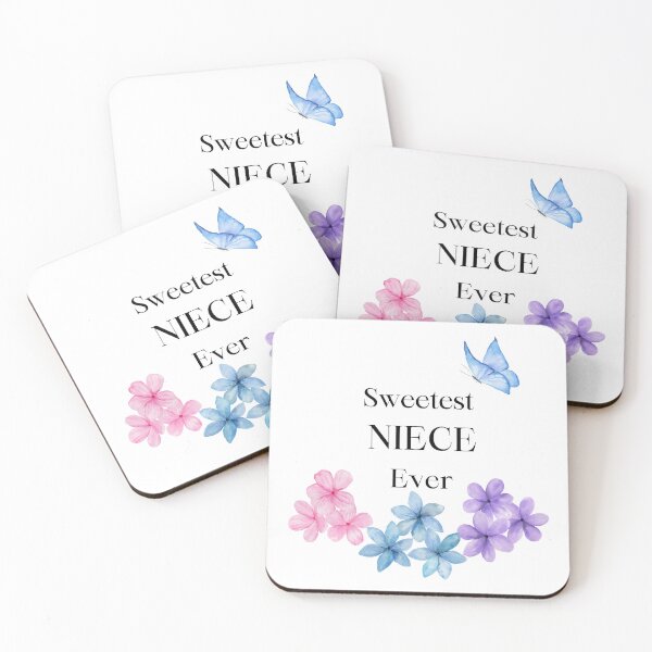 Item preview, Sweetest NIECE Ever 17 - colorful,  flowers and butterfly  designed and sold by AlinaSCorner.