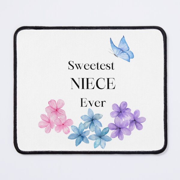 Item preview, Sweetest NIECE Ever 17 - colorful,  flowers and butterfly  designed and sold by AlinaSCorner.