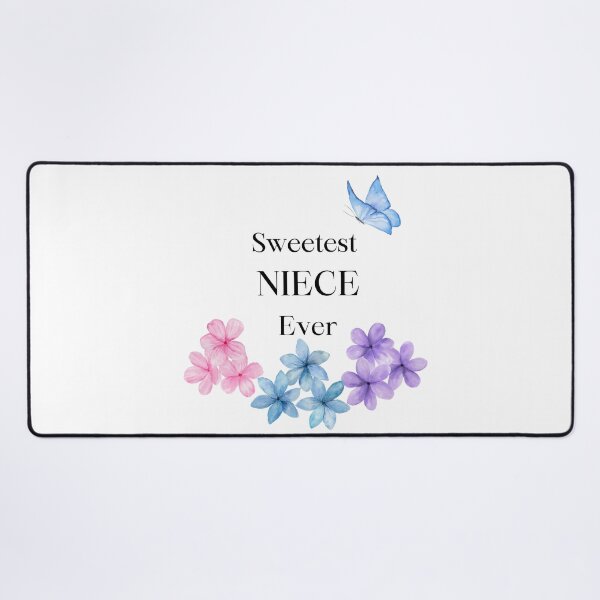 Item preview, Sweetest NIECE Ever 17 - colorful,  flowers and butterfly  designed and sold by AlinaSCorner.