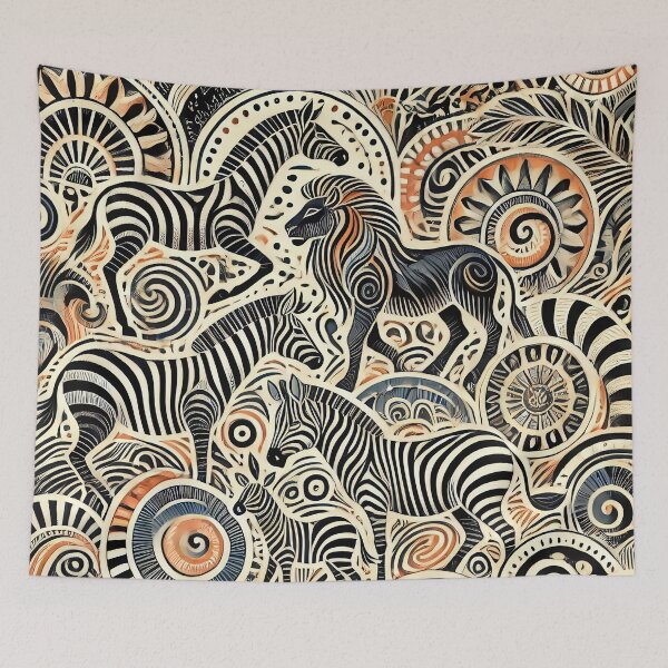Item preview, Tribal Zebra Heritage designed and sold by WildlifeSafari.