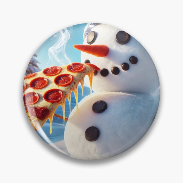 Item preview, Snowman Pizza designed and sold by iMIGHTwearTHAT.