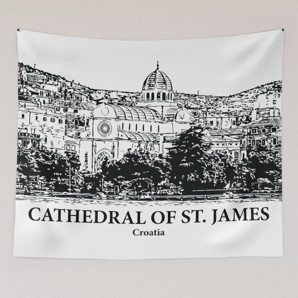 Item preview, Cathedral of St James - Croatia designed and sold by Lakeric Cityscapes.