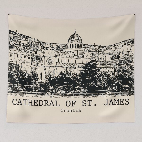 Item preview, Cathedral of St James - Croatia designed and sold by Lakeric Cityscapes.
