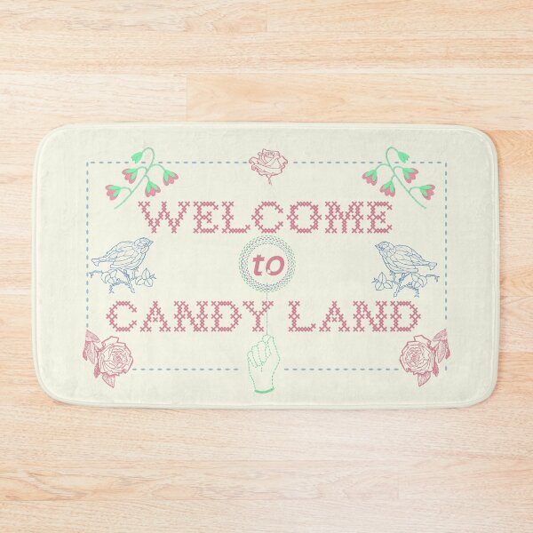 Item preview, "Welcome to Candy Land" Embroidered Motto designed and sold by roselikething.