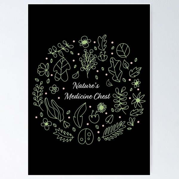 Item preview, Nature's Medicine Chest – Herbalism Floral Art designed and sold by Kamran-Sharjeel.