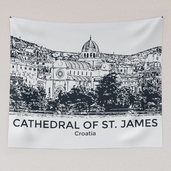 Item preview, Cathedral of St James - Croatia designed and sold by Lakeric Cityscapes.