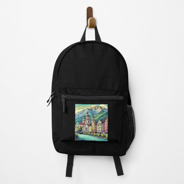 Item preview, Innsbruck in Austria (Tirol) Retro Art Travel Landscape designed and sold by MaateoDesign.