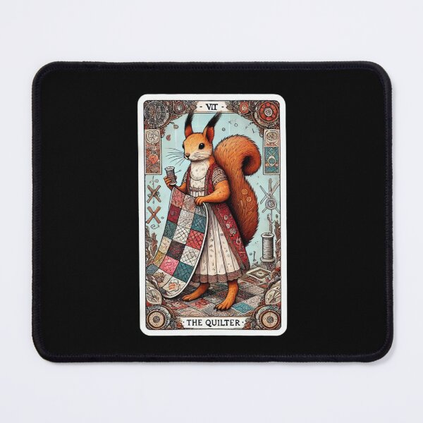 Item preview, The Quilter Squirrel Quilting Tarot Card designed and sold by litchick1977.