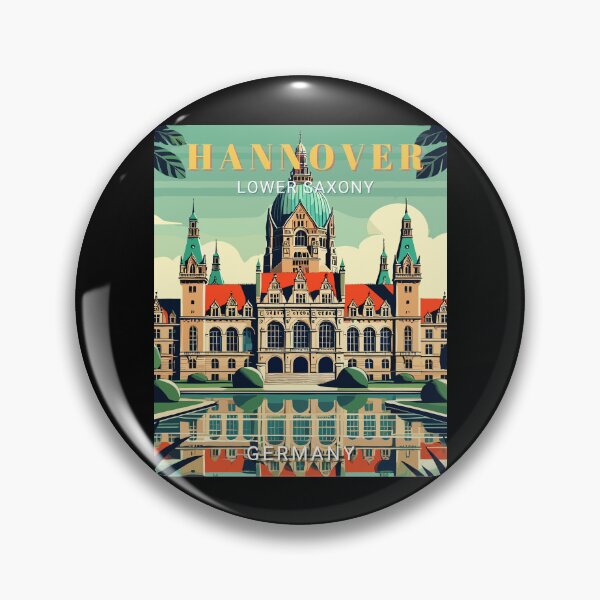 Item preview, Retro Hannover Lower Saxony in Germany Art Travel Landscape designed and sold by MaateoDesign.
