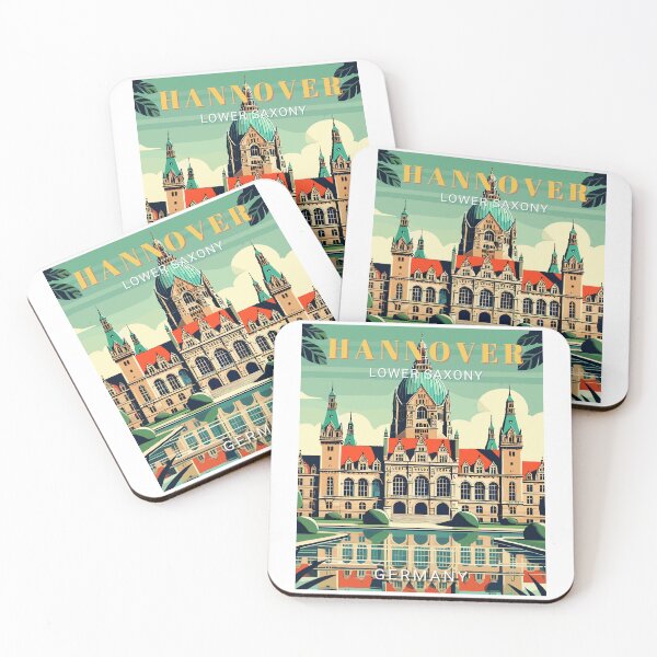 Item preview, Retro Hannover Lower Saxony in Germany Art Travel Landscape designed and sold by MaateoDesign.