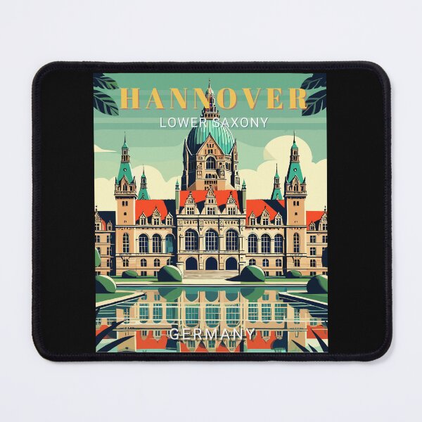 Item preview, Retro Hannover Lower Saxony in Germany Art Travel Landscape designed and sold by MaateoDesign.