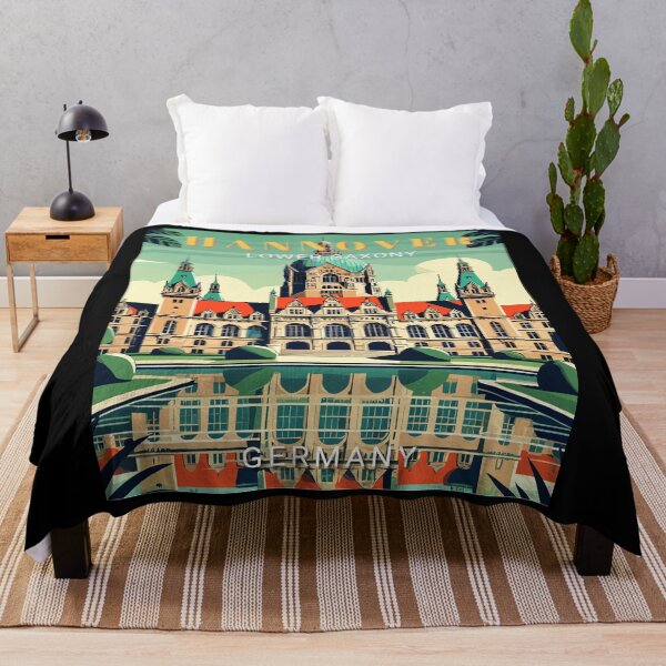 Item preview, Retro Hannover Lower Saxony in Germany Art Travel Landscape designed and sold by MaateoDesign.