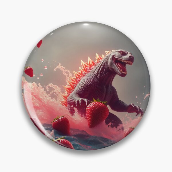 Item preview, Dinosaur with many strawberries on the sea  designed and sold by Designfs.