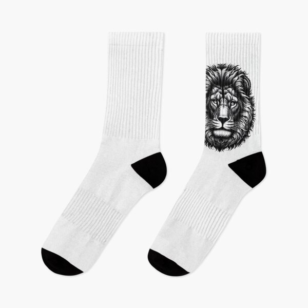 Item preview, Intricate Black-and-White Lion Portrait Design designed and sold by Eiadlight.