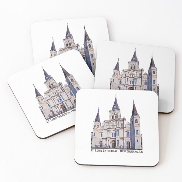 Item preview, Iconic New Orleans St. Louis Cathedral| French Quarter Sticker | Mardi Gras New Orleans Tshirt designed and sold by MerchMaid1981.