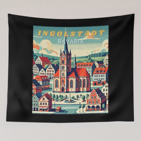 Item preview, Ingolstadt in Bavaria Germany Art Travel Landscape designed and sold by MaateoDesign.