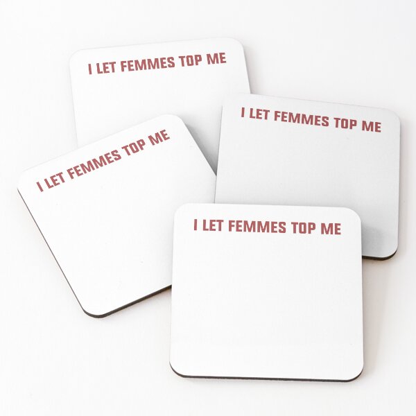 Item preview, I let femmes top me lesbian Girlfriend Not So Subtle Design designed and sold by House Sparrow.