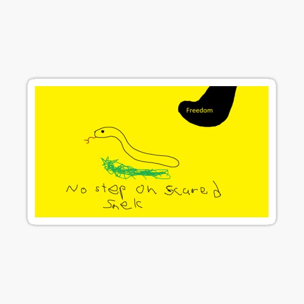 Item preview, No Step On Scared Snek designed and sold by American-Corner.