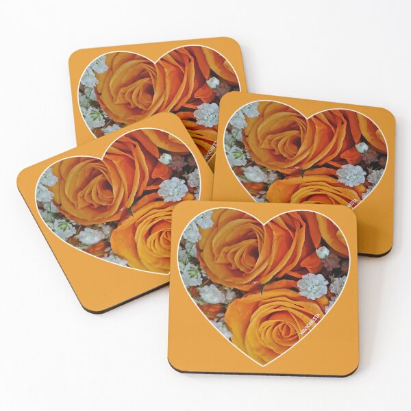 Item preview, Floral - Heart Shaped Orange Roses -  by Wagonesta  designed and sold by Wagonesta.