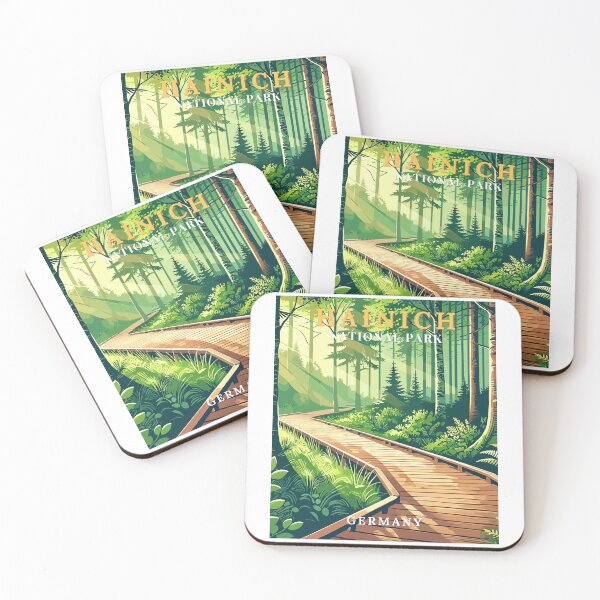 Item preview, Hainich National Park in Thuringia Germany Travel Art Emblem designed and sold by MaateoDesign.