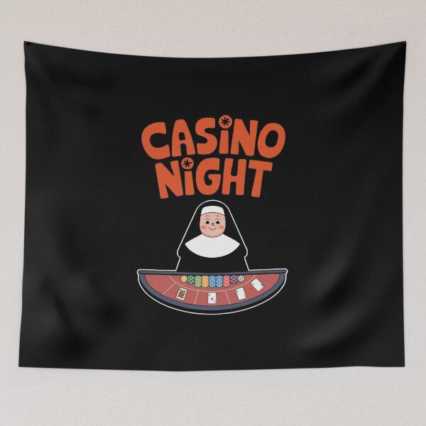 Item preview, Casino Night Gambling Nun designed and sold by SloganExpress.