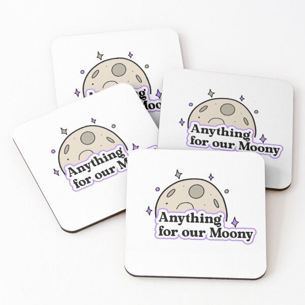 Item preview, anything for our moony Sticker designed and sold by Chughtai's Art.
