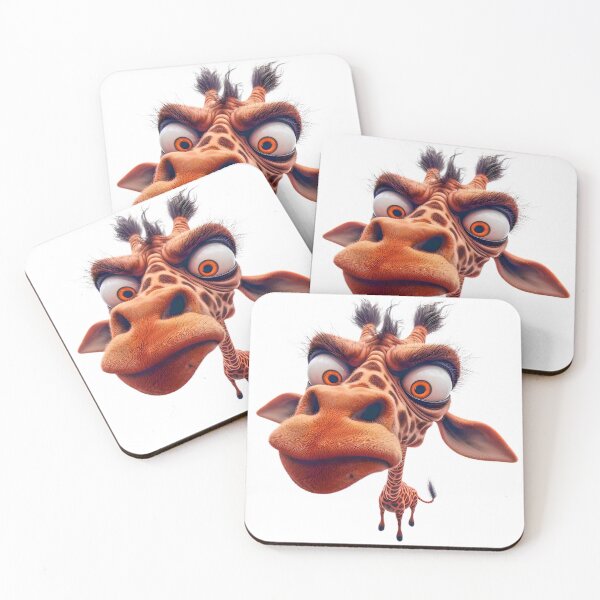 Item preview, Angry giraffe with bulging eyes from above designed and sold by eye_contact.