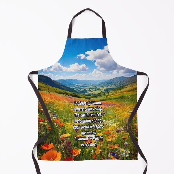 Item preview, Blooming Spring Meadow - Poetry Nature Art Work designed and sold by Unwind-Art-Work.