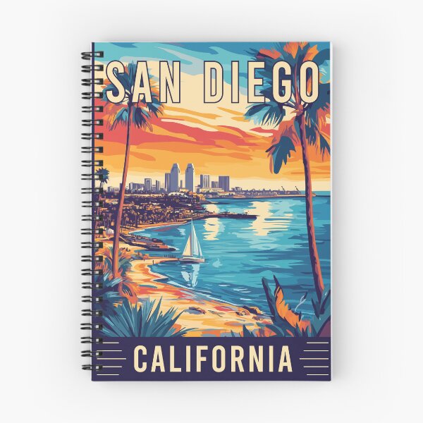 Aperçu de l'œuvre Découvrez la superbe ville de San Diego en Californie - Travel Art créée et vendue par turtlestart.