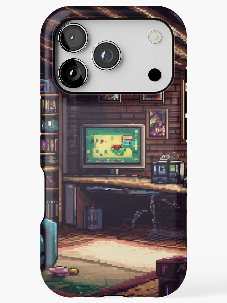 Thumbnail 1 of 4, iPhone Case, Gameroom In 8bit designed and sold by Rtymer.