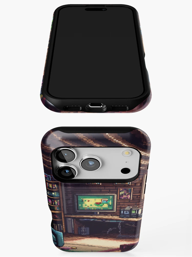 Thumbnail 3 of 4, iPhone Case, Gameroom In 8bit designed and sold by Rtymer.