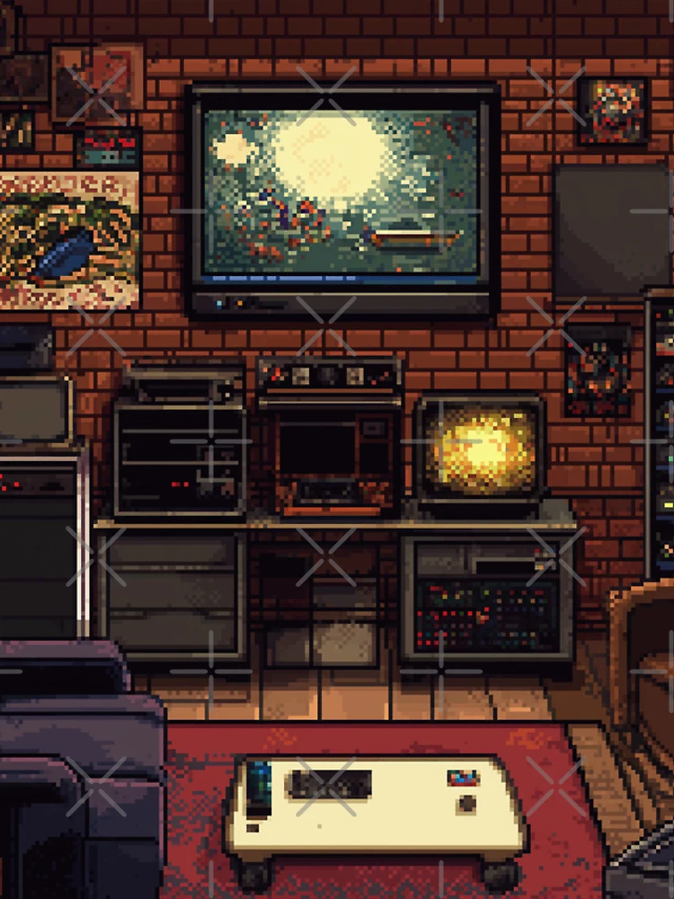 Thumbnail 4 of 4, iPhone Case, Gameroom In 8bit designed and sold by Rtymer.