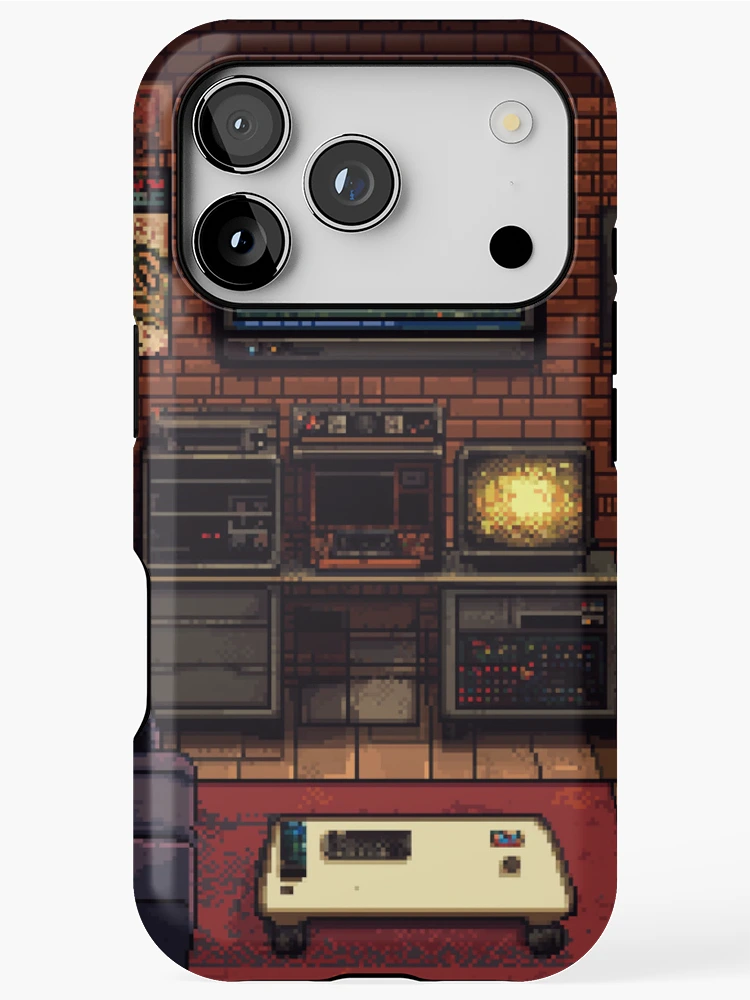 Thumbnail 1 of 4, iPhone Case, Gameroom In 8bit designed and sold by Rtymer.