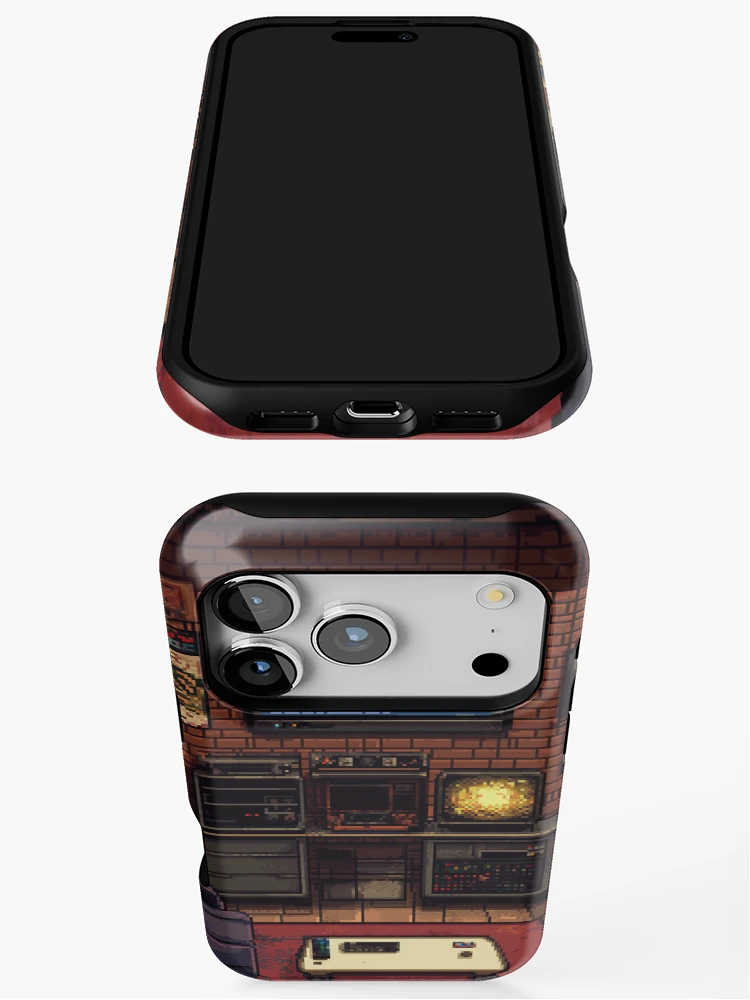 Thumbnail 3 of 4, iPhone Case, Gameroom In 8bit designed and sold by Rtymer.