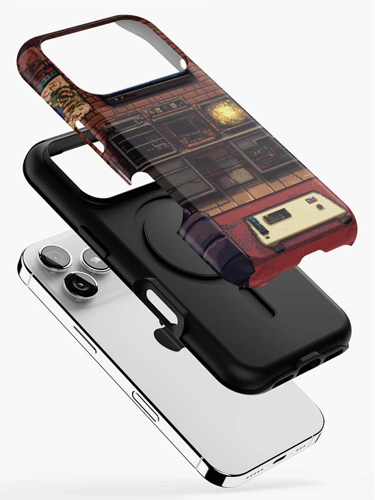 Thumbnail 2 of 4, iPhone Case, Gameroom In 8bit designed and sold by Rtymer.