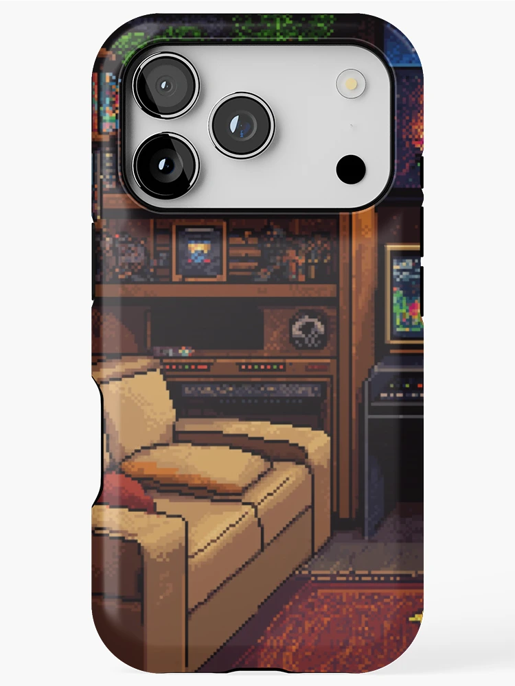 Thumbnail 1 of 4, iPhone Case, Gameroom In 8bit designed and sold by Rtymer.