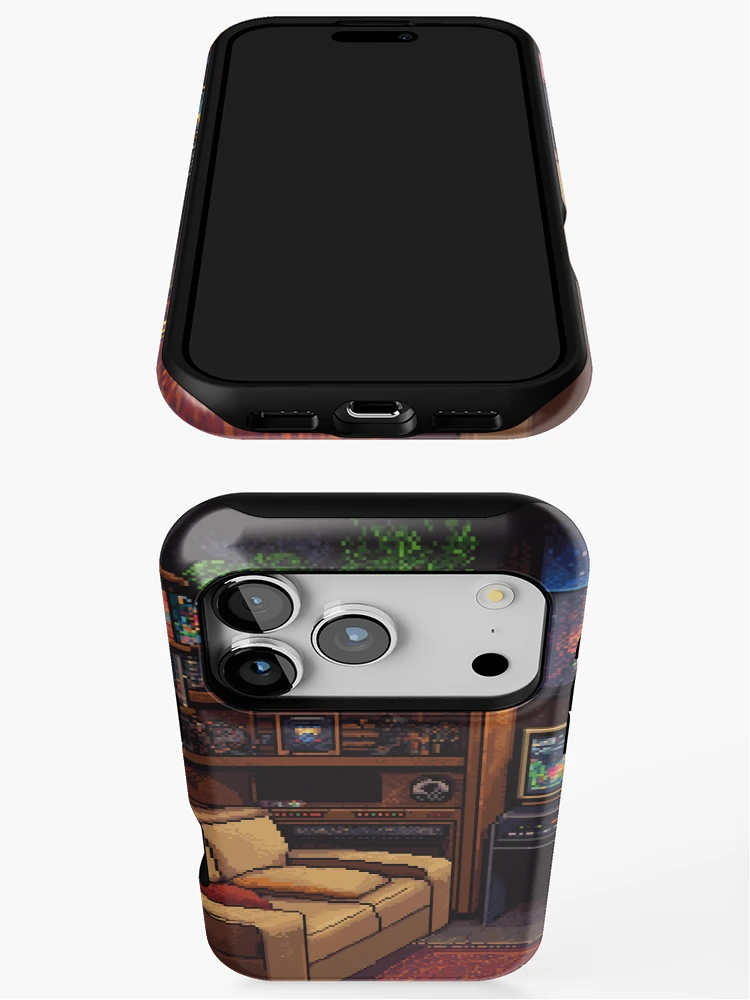Thumbnail 3 of 4, iPhone Case, Gameroom In 8bit designed and sold by Rtymer.