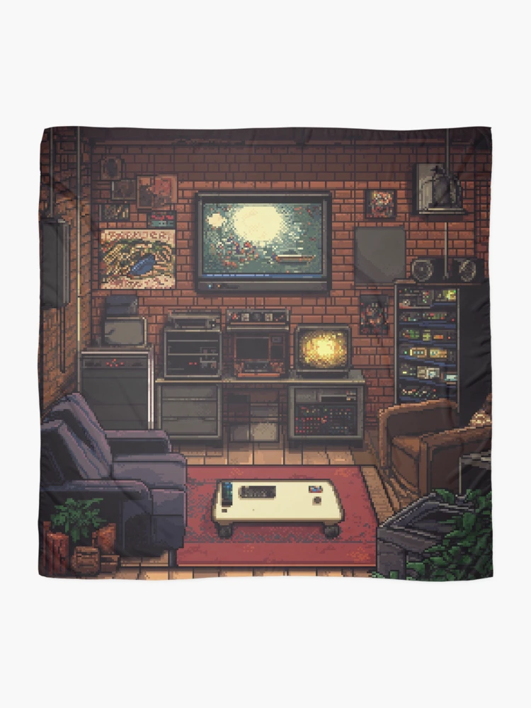 Thumbnail 2 of 3, Scarf, Gameroom In 8bit designed and sold by Rtymer.