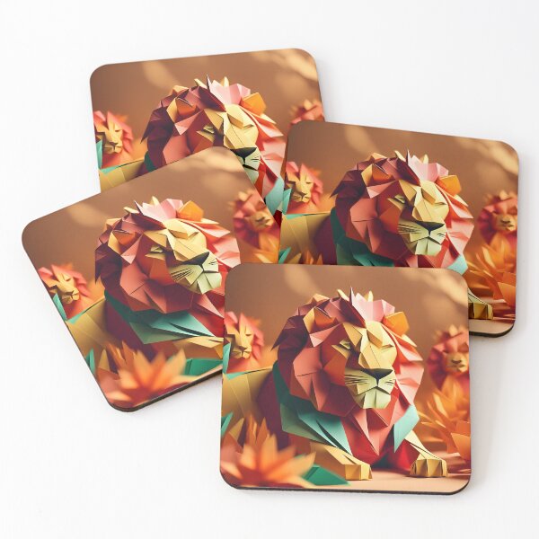 Item preview, Origami Art - Majestic Monarch: The Lion, King of the Jungle designed and sold by ArtfulFolds.