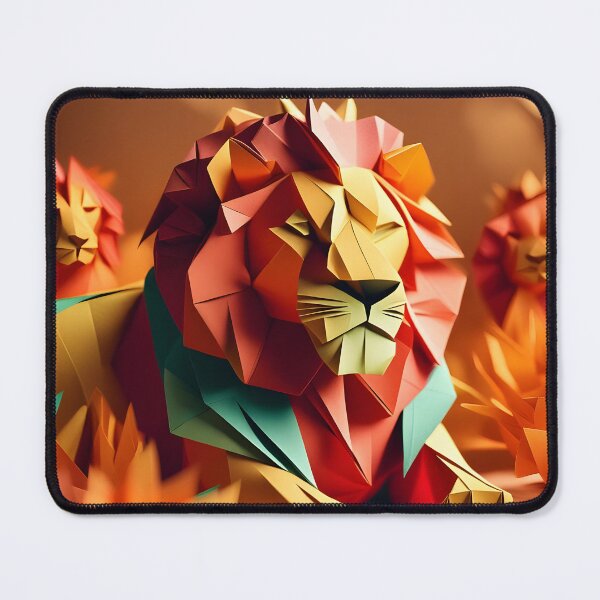 Item preview, Origami Art - Majestic Monarch: The Lion, King of the Jungle designed and sold by ArtfulFolds.