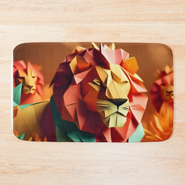 Item preview, Origami Art - Majestic Monarch: The Lion, King of the Jungle designed and sold by ArtfulFolds.