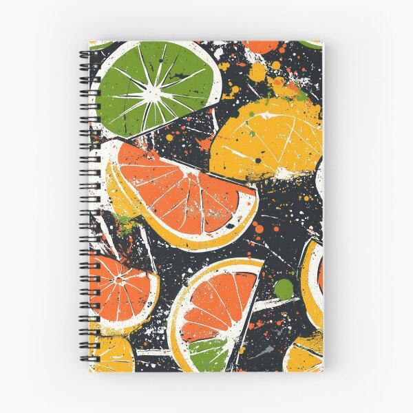 Item preview, Fresh orange and lime designs with dynamic splashes designed and sold by Piotrek0001.