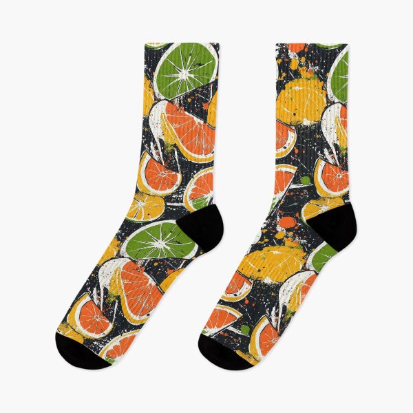 Item preview, Fresh orange and lime designs with dynamic splashes designed and sold by Piotrek0001.