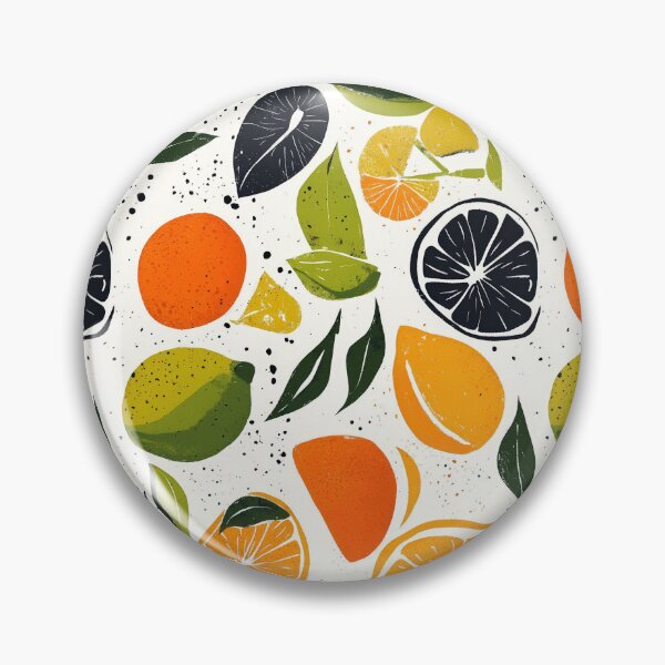 Item preview, Juicy citrus designs with abstract paint details designed and sold by Piotrek0001.