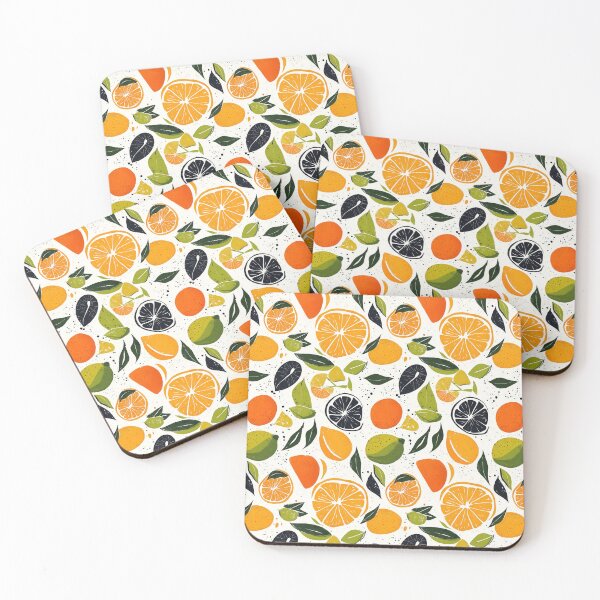 Item preview, Juicy citrus designs with abstract paint details designed and sold by Piotrek0001.